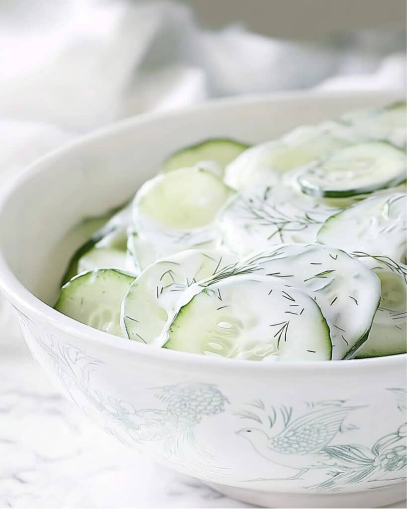 Creamy Cucumber Salad Recipe