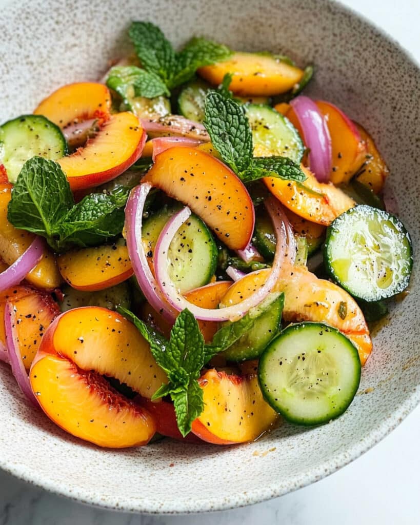 Gorgeous Peach Salad Recipe