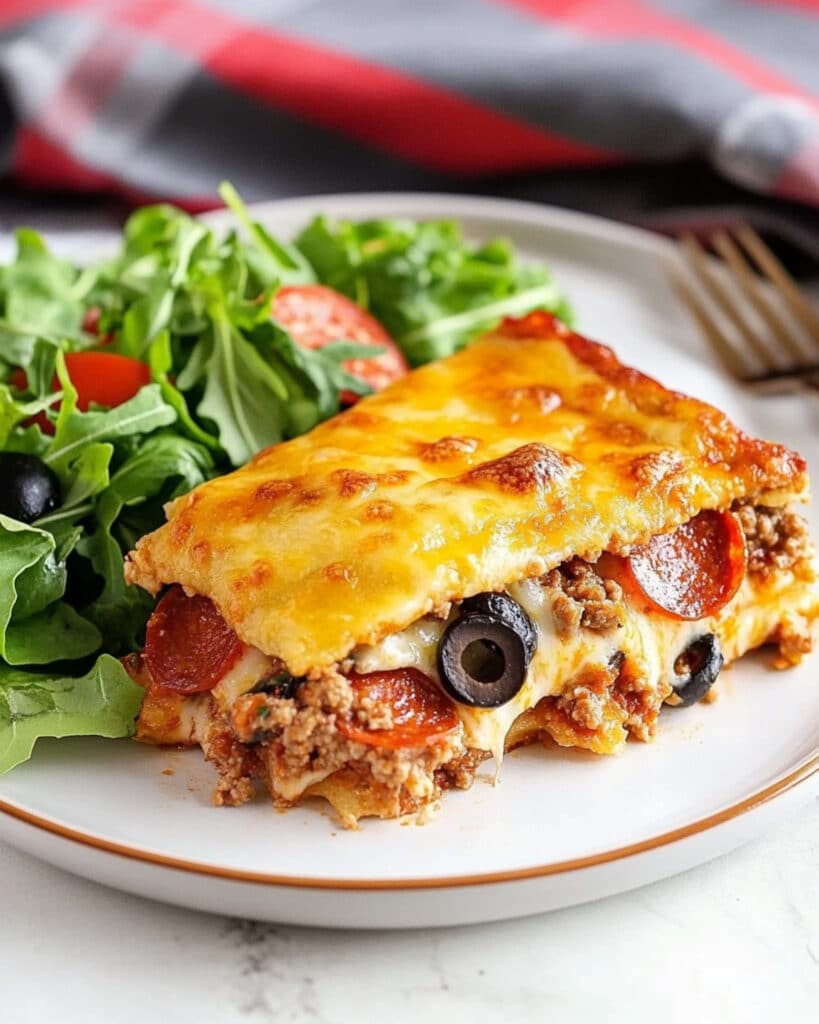 Upside Down Pizza Casserole Recipe
