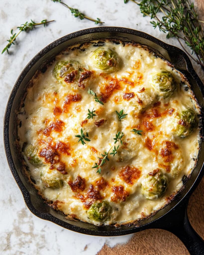 Creamy Brussels Sprout Casserole Recipe