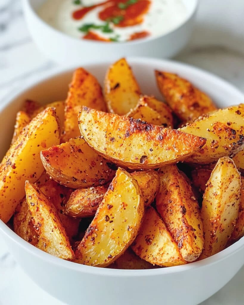 Oven Baked Crispy Potato Wedges Recipe