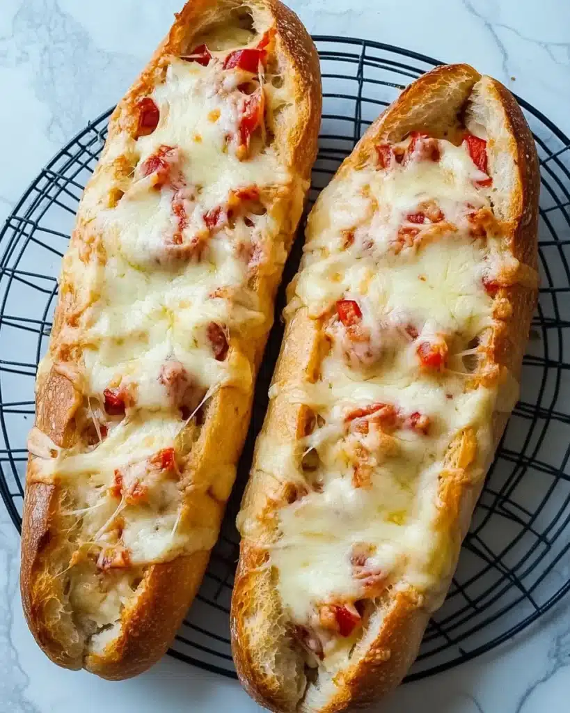 Cheesy Chicken Garlic Bread Recipe