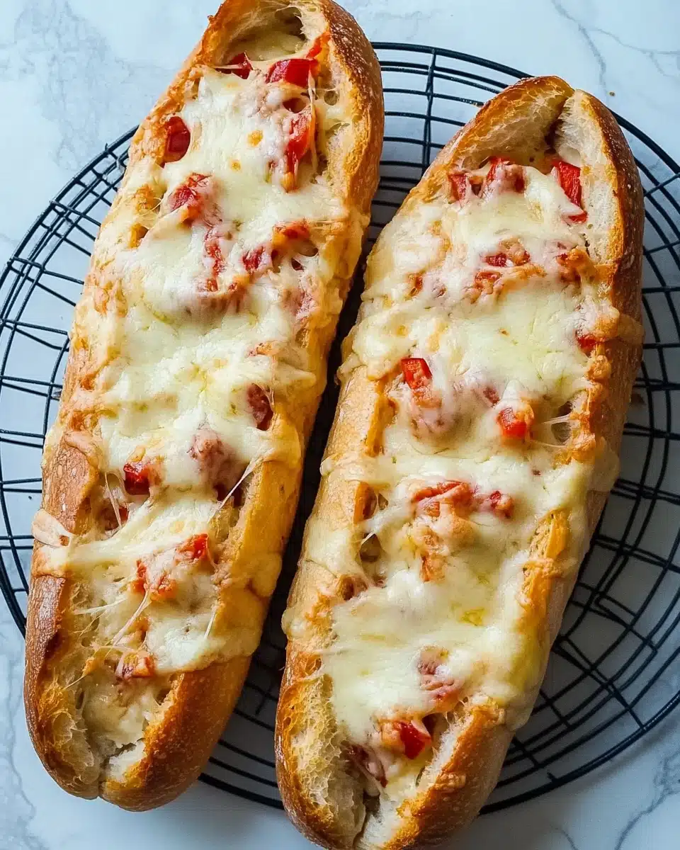 Cheesy Chicken Garlic Bread Recipe