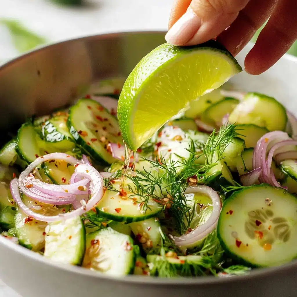 Lime-Kissed Avocado Cucumber Salad Recipe - Recipe Image