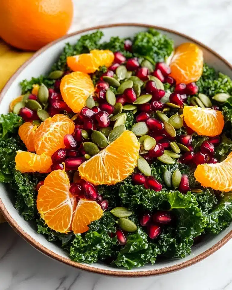 Citrus Pomegranate Kale Salad Recipe