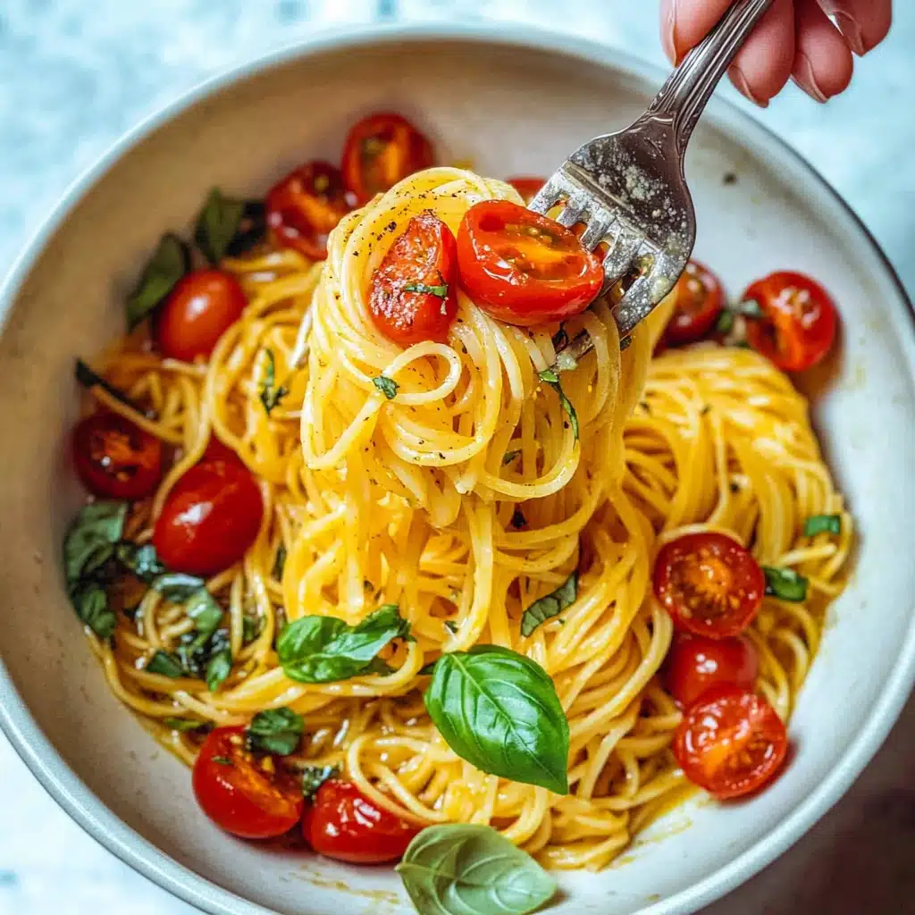 Fresh Tomato Basil Pasta Recipe - Recipe Image