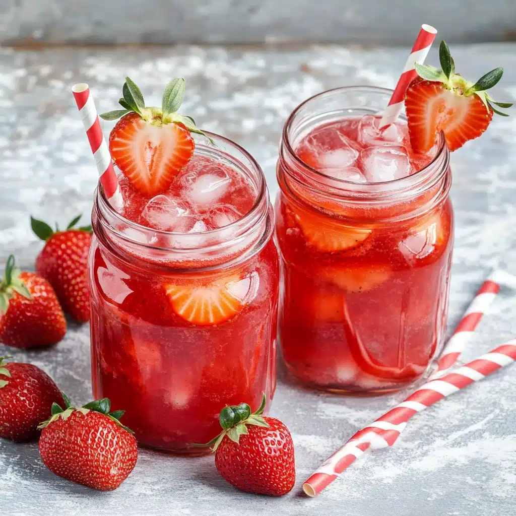 Southern Strawberry Sweet Iced Tea Recipe - Recipe Image