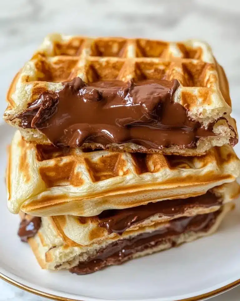Nutella Stuffed Waffles Recipe