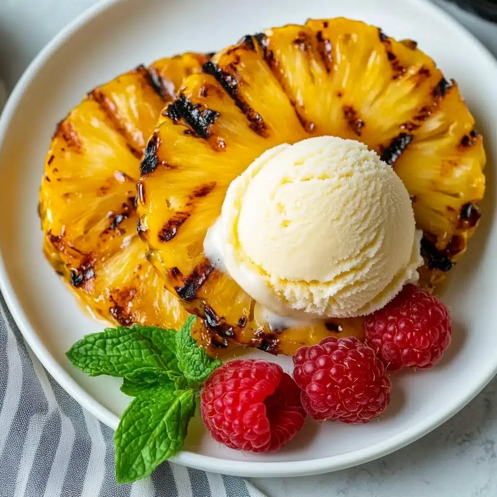 Grilled Pineapple with Brown Sugar Cinnamon Glaze Recipe - Recipe Image