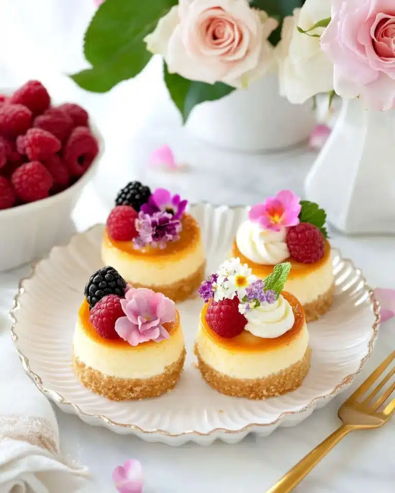 Mini Crème Brulee Cheesecakes Recipe
