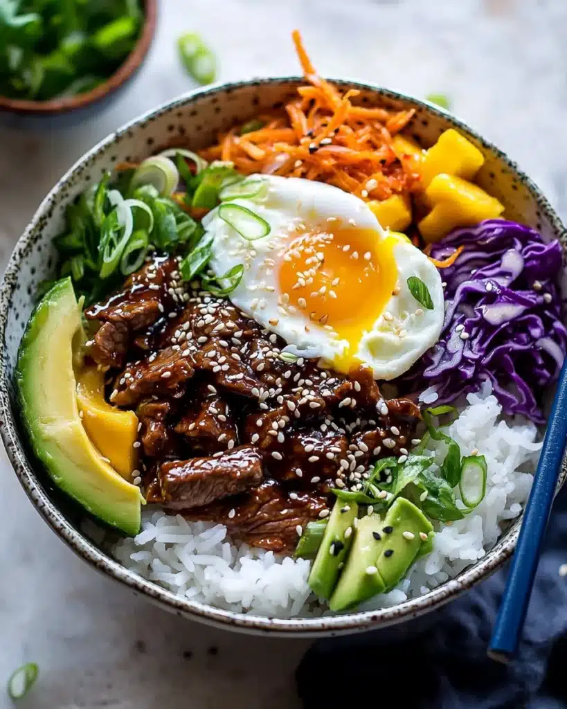Korean Bulgogi BBQ Steak Bowls Recipe
