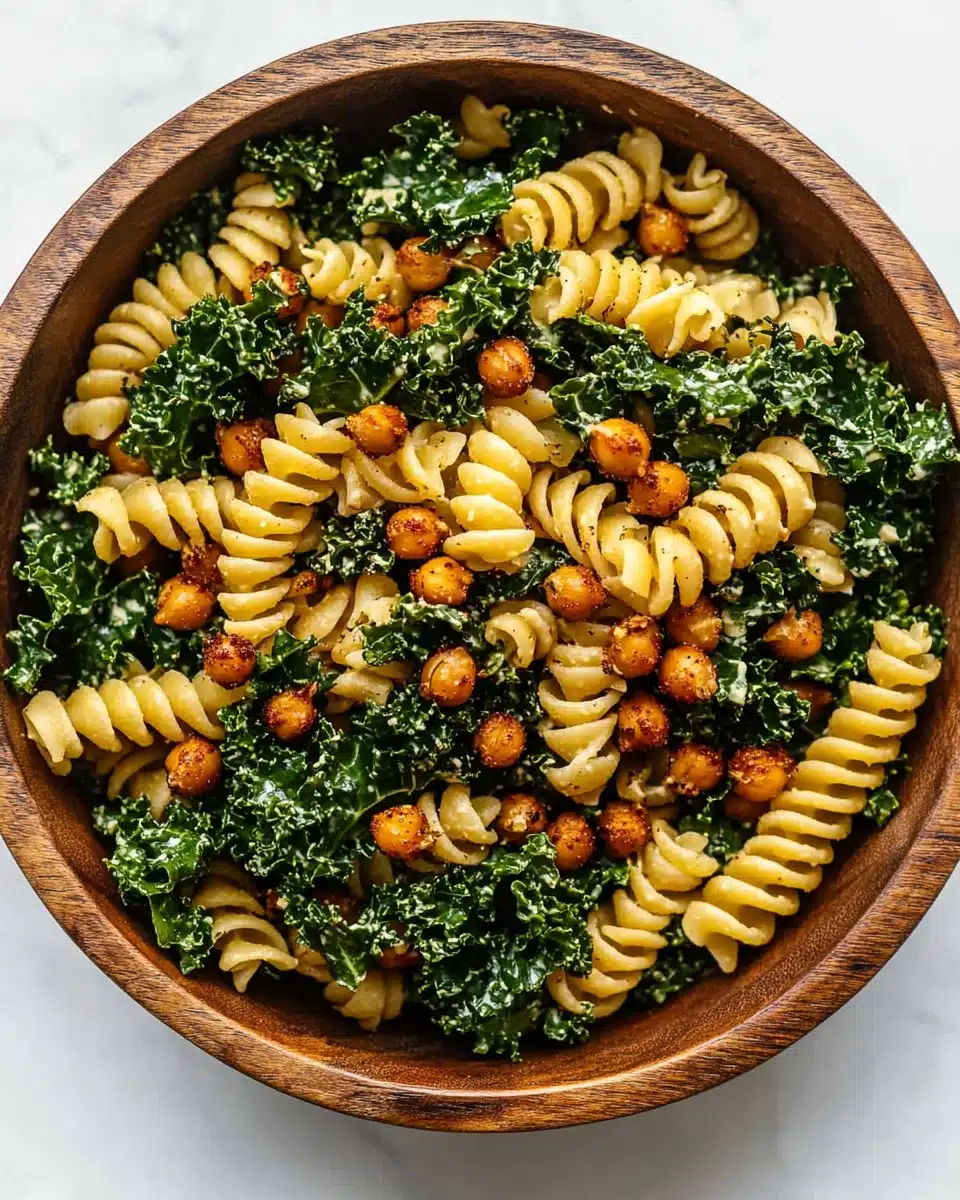 Smoky Caesar Kale Pasta Salad Recipe