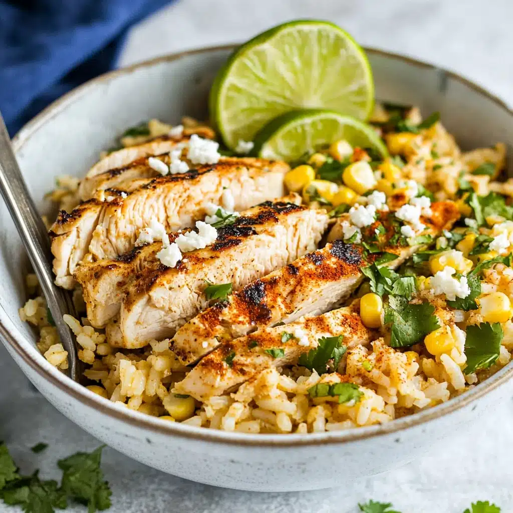 Mexican Street Corn Rice Bowl Fiesta Recipe - Recipe Image