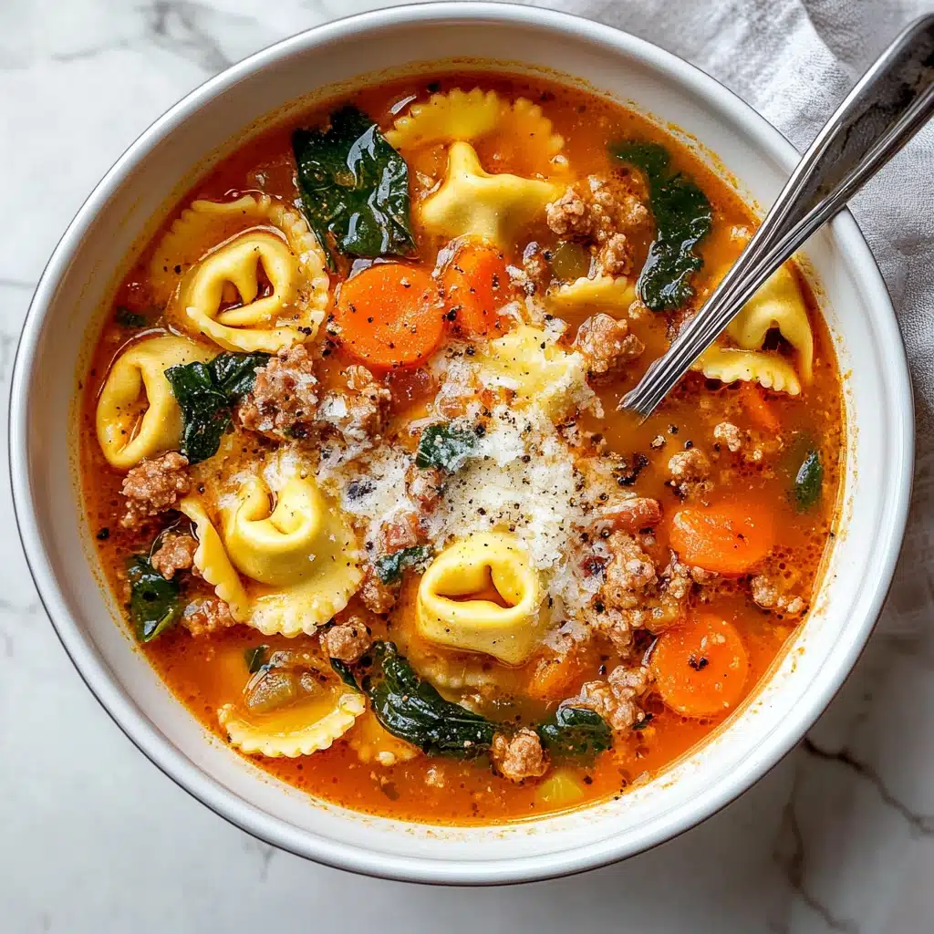 Creamy Tortellini Sausage Soup Recipe - Recipe Image