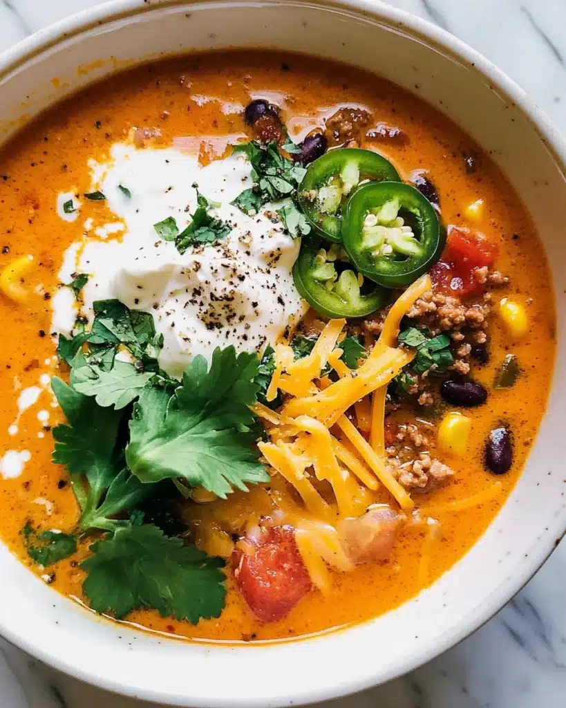 Creamy Taco Soup Delight Recipe