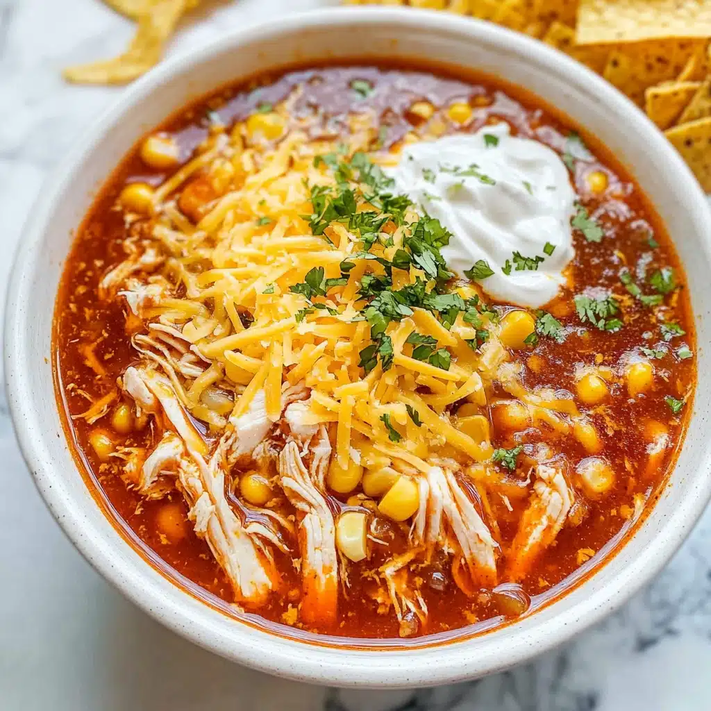 Creamy Chicken Enchilada Soup Recipe - Recipe Image