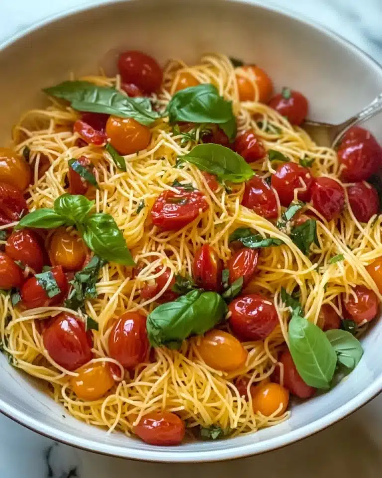 Fresh Tomato Basil Pasta Recipe