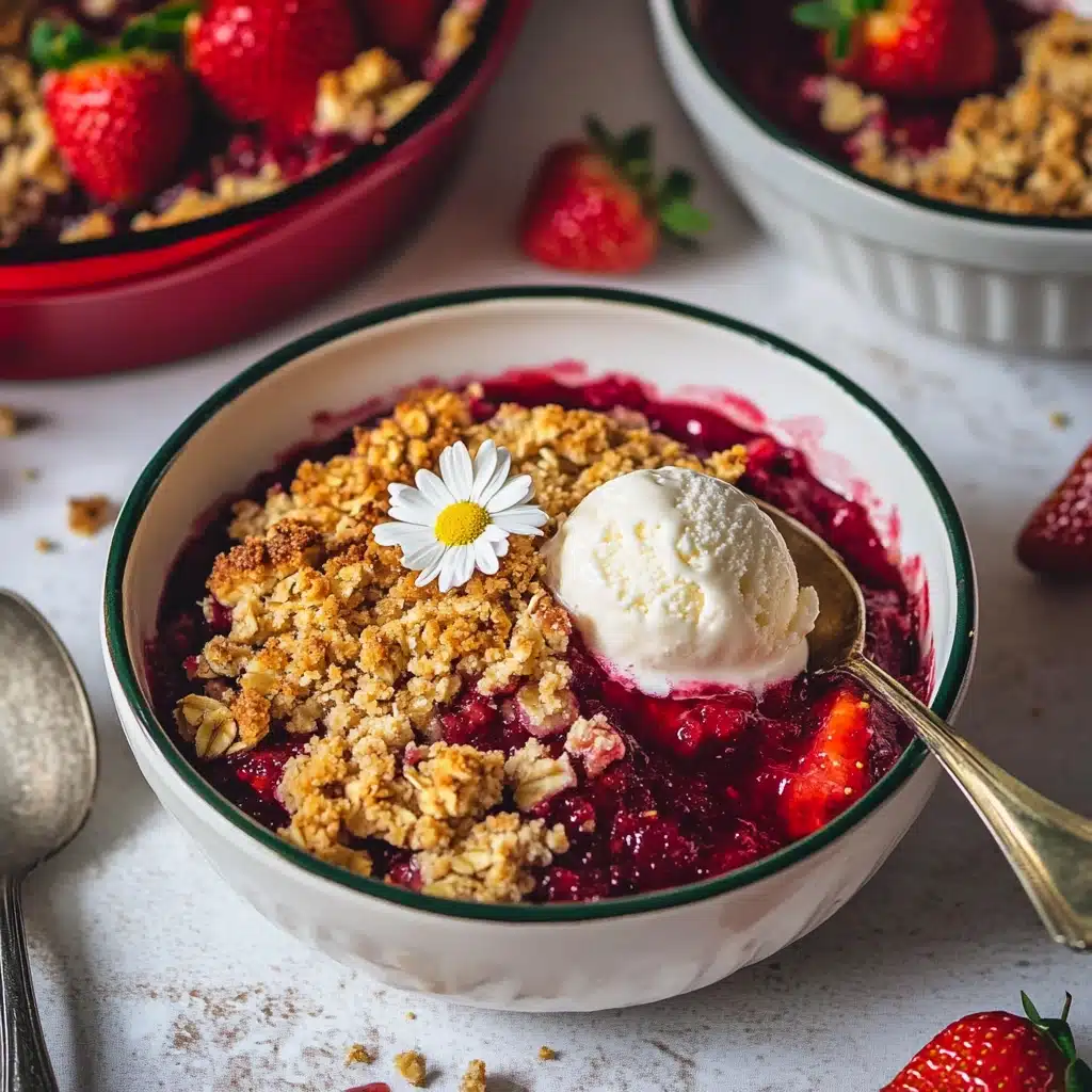 Strawberry Rhubarb Crumble Delight Recipe - Recipe Image