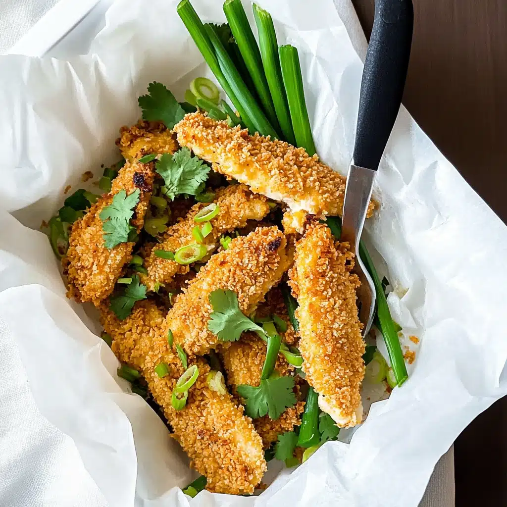 Crispy Asian Honey-Soy Chicken Tenders Recipe - Recipe Image