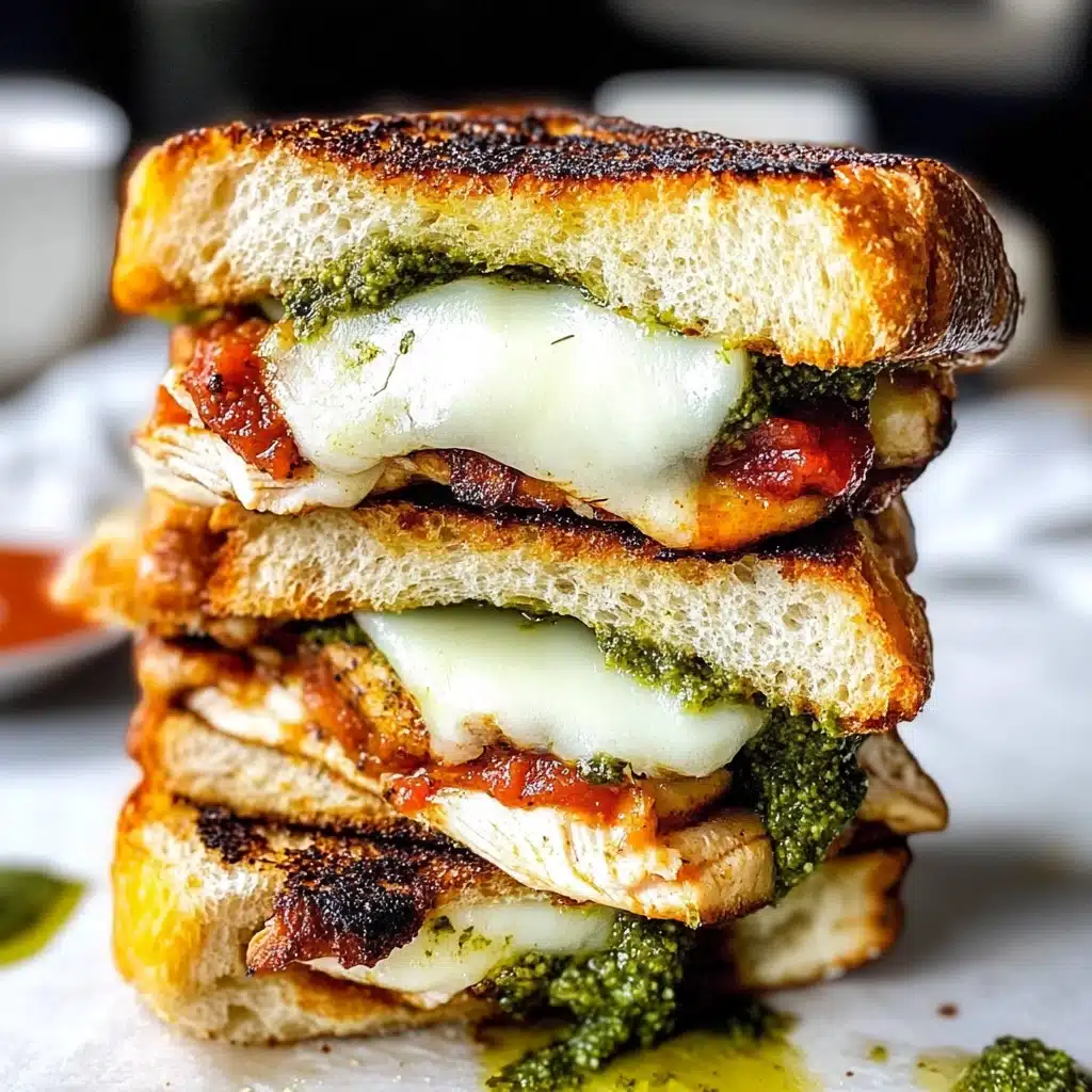 Garlic Bread Chicken Parmesan Sandwiches Recipe - Recipe Image