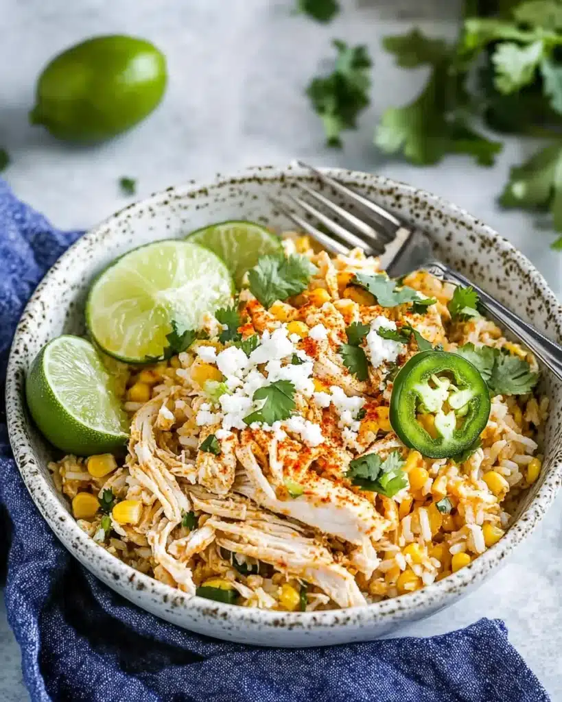Mexican Street Corn Rice Bowl Fiesta Recipe