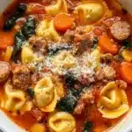 Creamy Tortellini Sausage Soup Recipe
