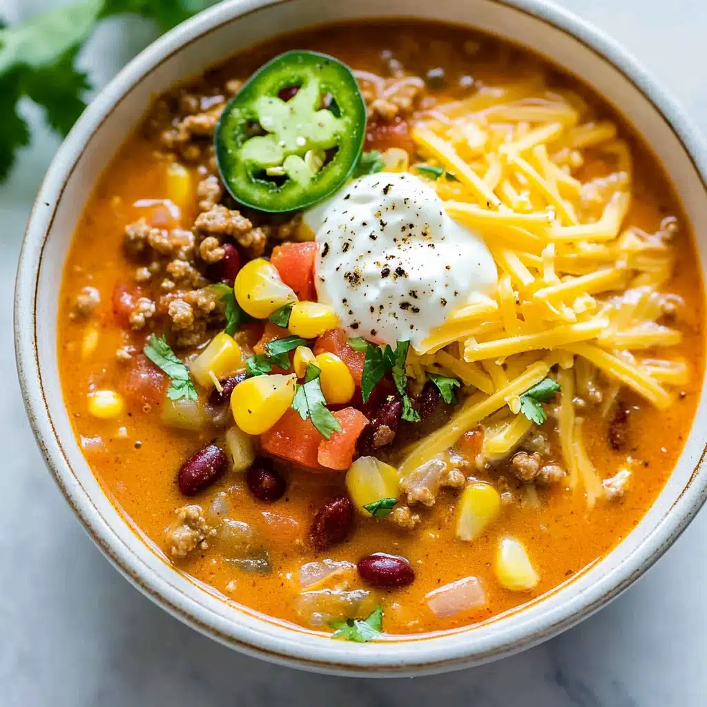 Creamy Taco Soup Delight Recipe - Recipe Image