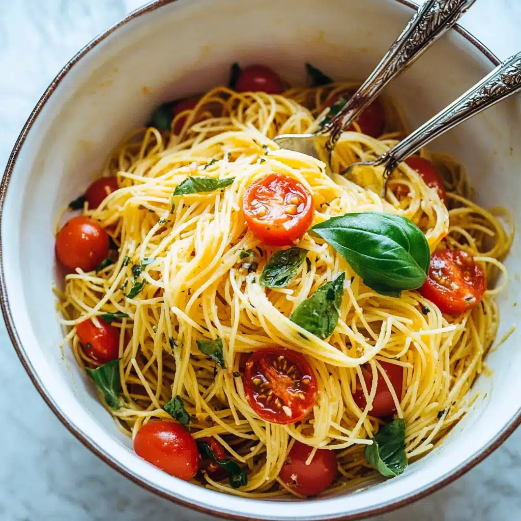 Fresh Tomato Basil Pasta Recipe - Recipe Image