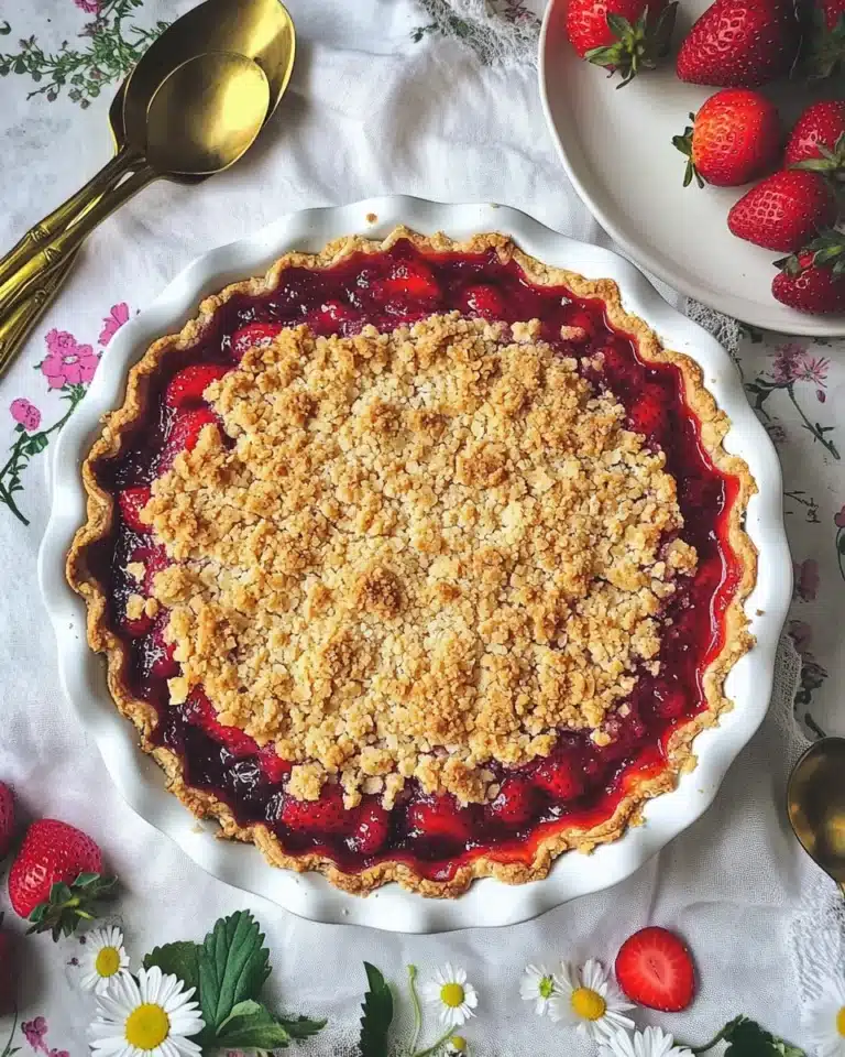 Strawberry Rhubarb Crumble Delight Recipe