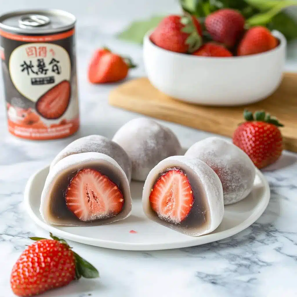 Creamy Strawberry Mochi Delights Recipe - Recipe Image