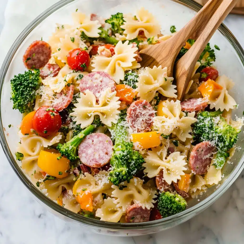 Italian Bowtie Pasta Salad Recipe - Recipe Image