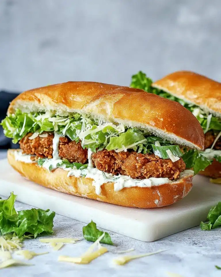 Crispy Chicken Caesar Sandwich Recipe