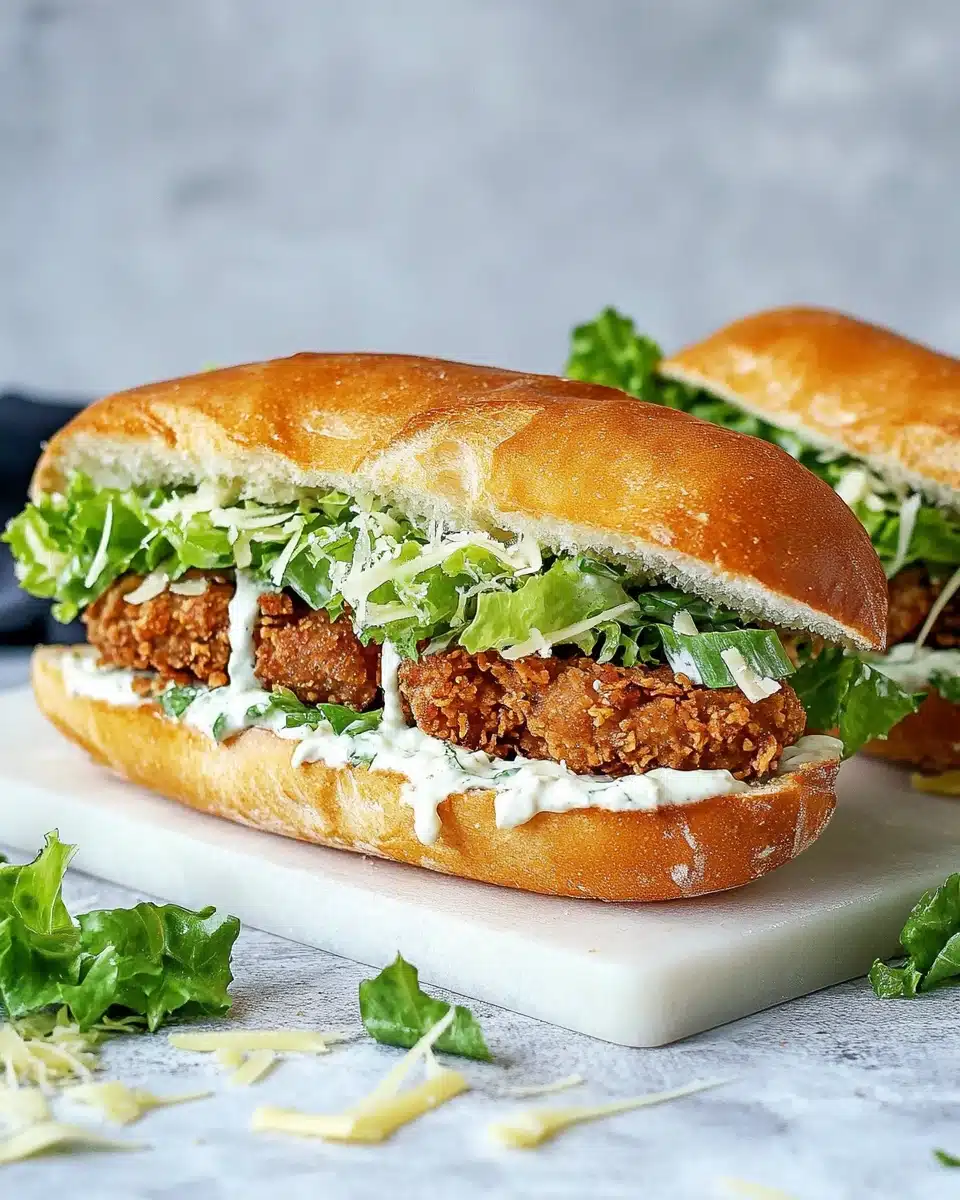Crispy Chicken Caesar Sandwich Recipe