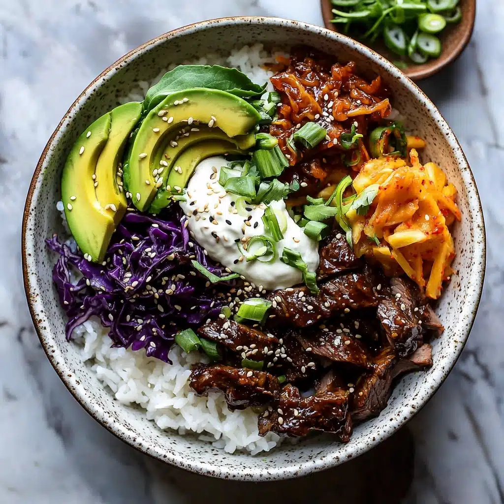 Korean Bulgogi BBQ Steak Bowls Recipe - Recipe Image
