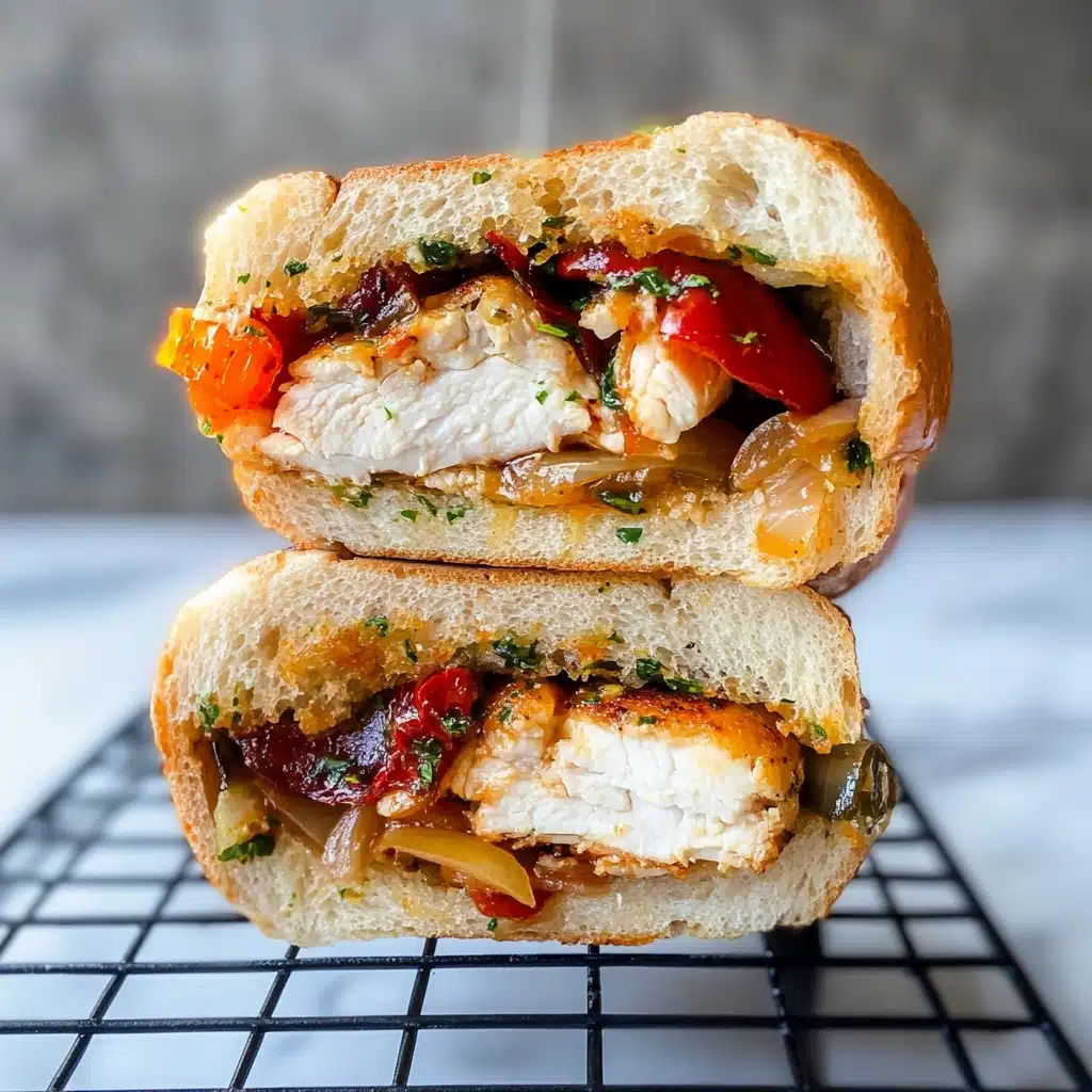 Cheesy Chicken Garlic Bread Recipe - Recipe Image