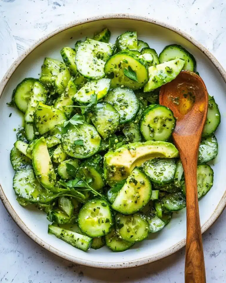 Lime-Kissed Avocado Cucumber Salad Recipe