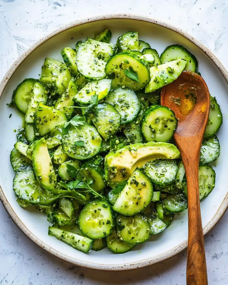 Lime-Kissed Avocado Cucumber Salad Recipe - Recipe Image