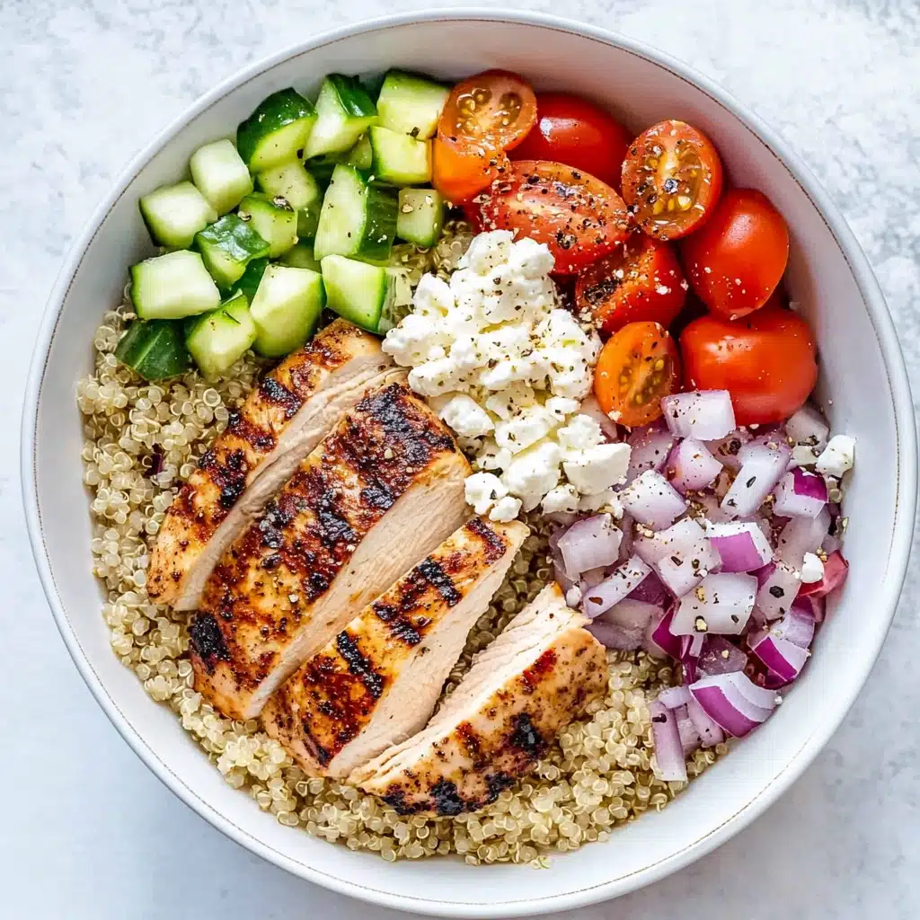 Mediterranean Grilled Chicken Quinoa Bowls Recipe - Recipe Image