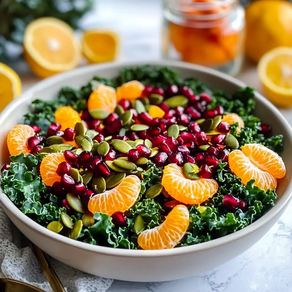 Citrus Pomegranate Kale Salad Recipe - Recipe Image