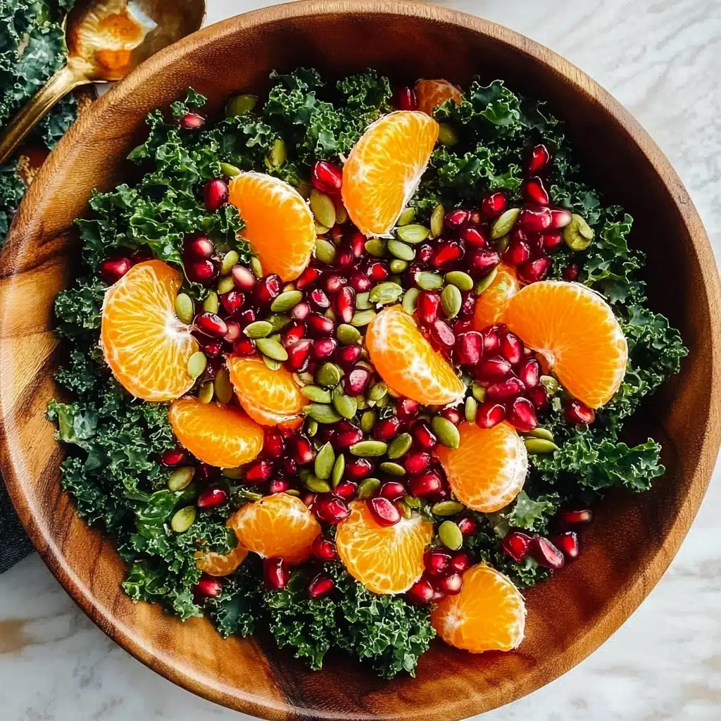 Citrus Pomegranate Kale Salad Recipe - Recipe Image