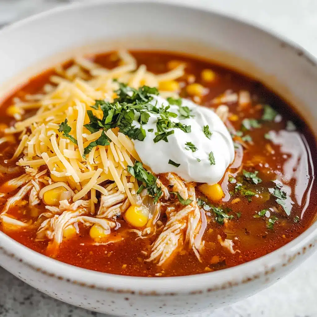Creamy Chicken Enchilada Soup Recipe - Recipe Image