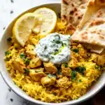 Greek-Inspired One-Pan Chicken and Rice Recipe