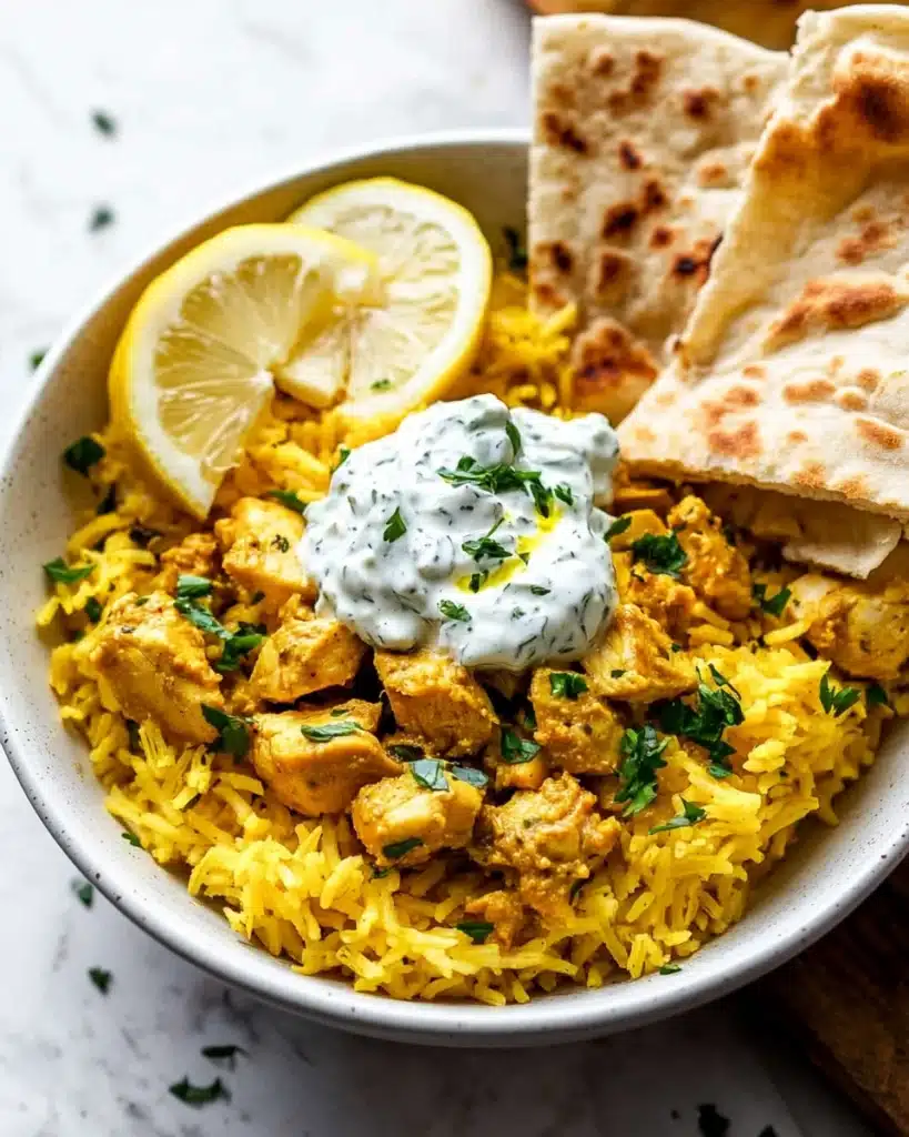 Greek-Inspired One-Pan Chicken and Rice Recipe