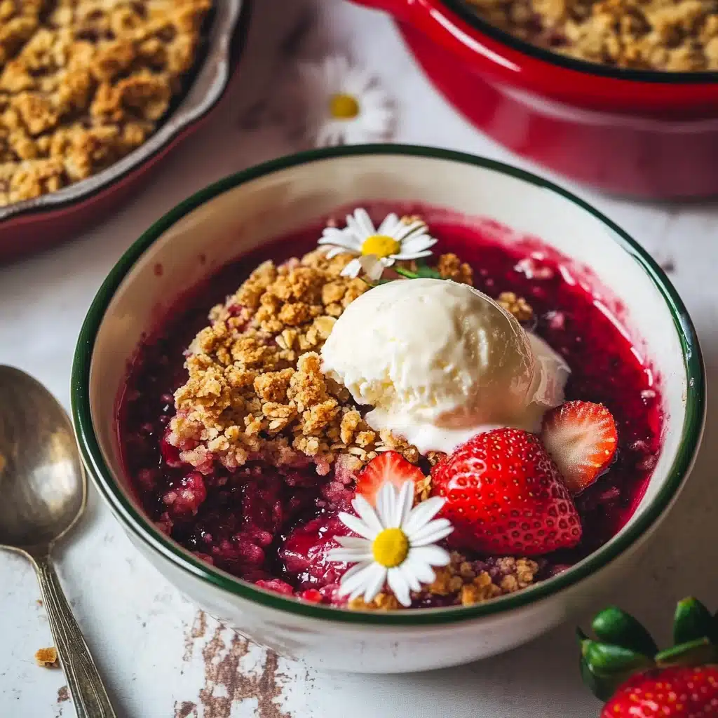 Strawberry Rhubarb Crumble Delight Recipe - Recipe Image