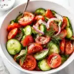 Fresh Herb Cucumber Tomato Salad Recipe