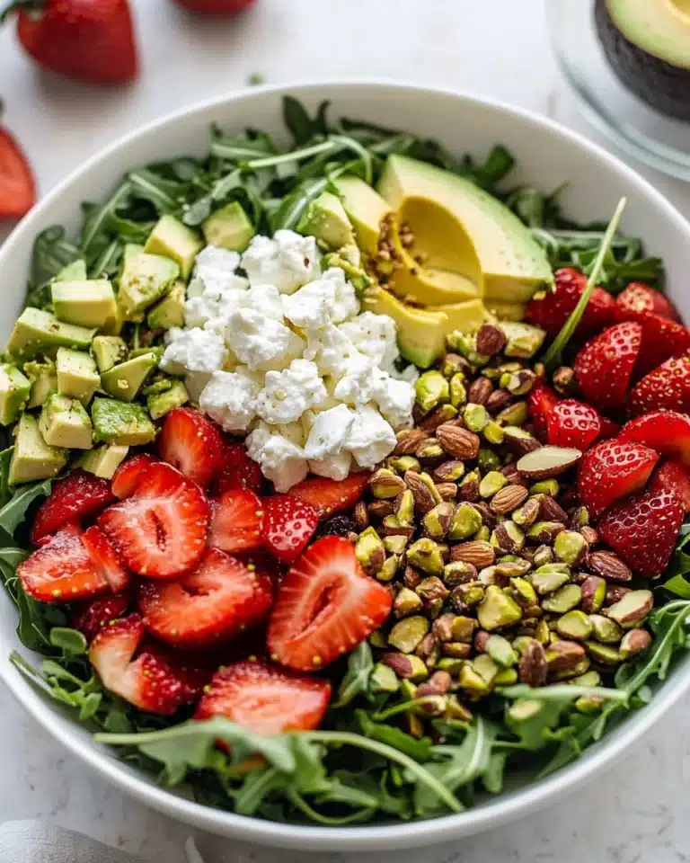 Sweet Strawberry Almond Crunch Salad Recipe