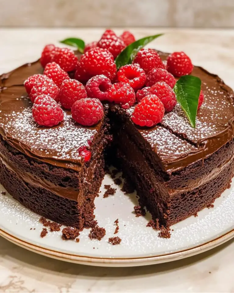 Fudgy Flourless Chocolate Cake Recipe