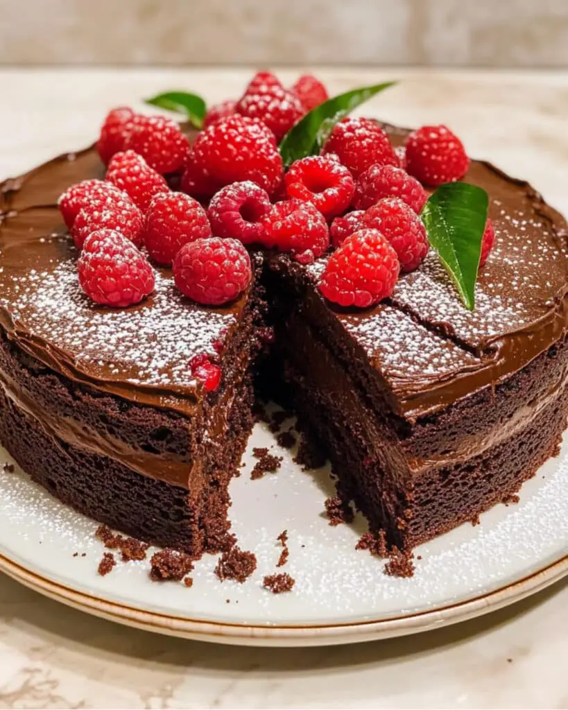 Fudgy Flourless Chocolate Cake Recipe