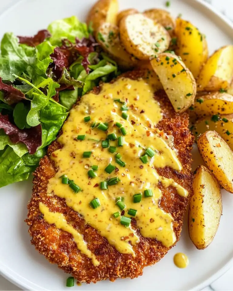 Pretzel Crusted Chicken (& Honey Mustard Sauce) Recipe