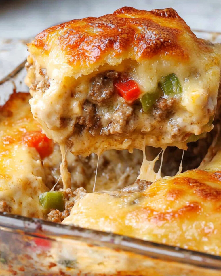 Cheddar Bay Philly Cheese Steak Cobbler Recipe